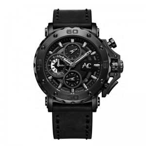 Alexandre Christie Collection AC 9205 Full Black Leather MCLIPBA